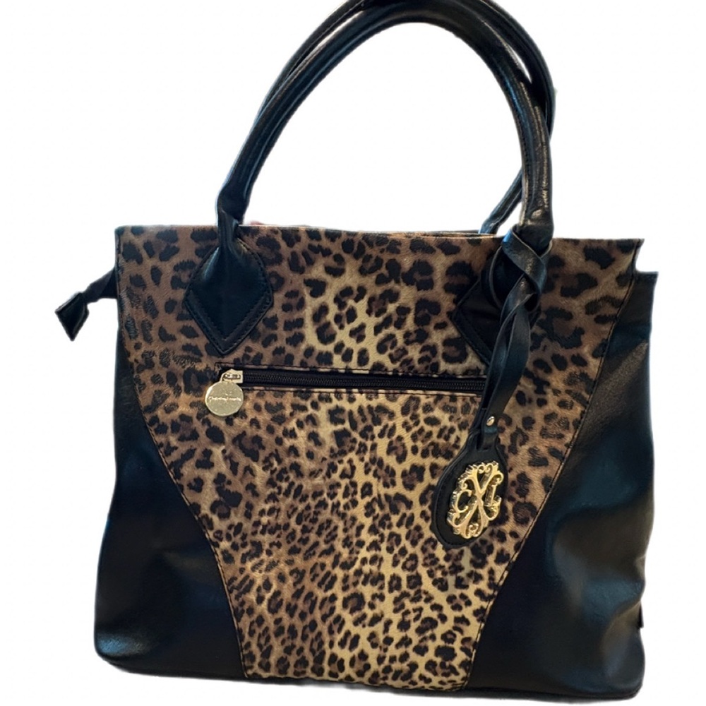 Christian Lacroix Leopard and Black Tote